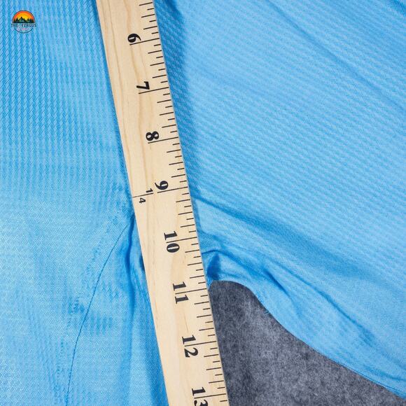 Bespoke Button-Up Shirt Blue Cotton Long Sleeve Collared Men's Size 3XL - Picture 6 of 11